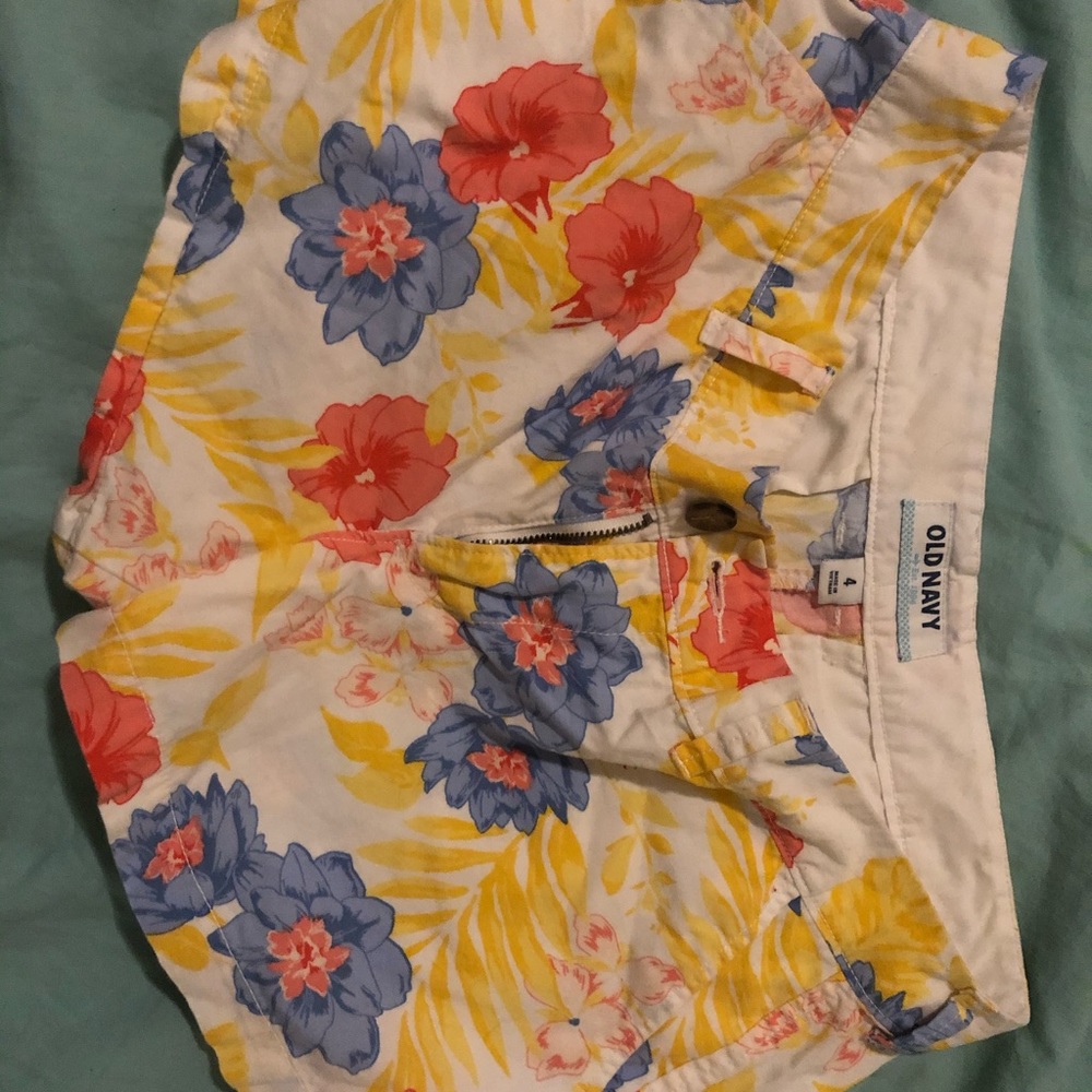 Floral old navy shorts
